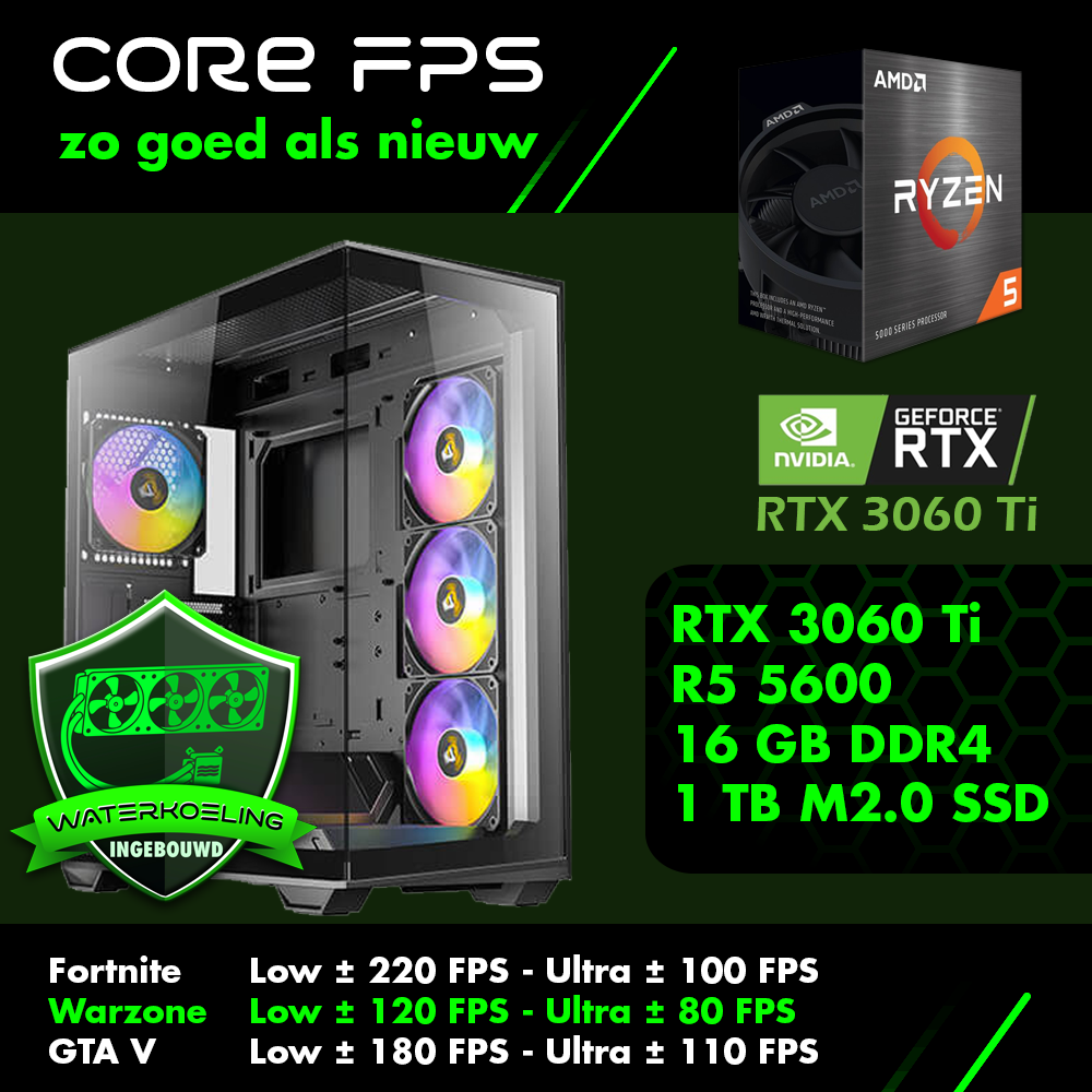 Core FPS zo goed als nieuw waterkoeling