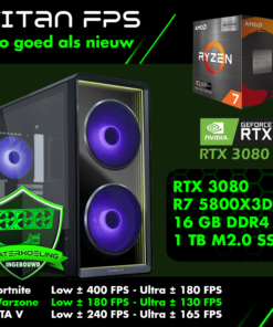Game PC ryzen 7 5800X3D - RTX 3080 - 16GB - 1 TB m2.0 SSD waterkoeling
